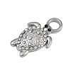 304 Stainless Steel with Rhinestone Pendants LS-STAS-G363-06P-2