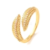 Brass Micro Pave Cubic Zirconia Cuff Open Rings for Women RJEW-F217-01G-2
