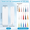 30Pcs 15 Colors Polyester Tassel Decorations OCOR-SP0001-16A-2