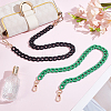 2Pcs Acrlic Curb Chain Bag Extender Chains HJEW-DR00279-4