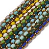 Electroplate Glass Beads Strands EGLA-P061-02A-M-1