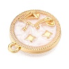 Alloy Enamel Pendants X1-ENAM-T021-03J-2