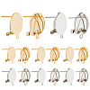 12Pcs 2 Colors 304 Stainless Steel Stud Earring Findings STAS-SP0001-89A-1