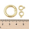 Interlocking Ring Rack Plating Brass Micro Pave Cubic Zirconia Pendants KK-Z074-37G-3