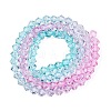 Gradient Color Baking Painted Glass Bead Strands X1-DGLA-A039-T2mm-A05-2