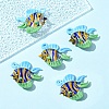 5Pcs Handmade Lampwork Pendants LAMP-YW0001-68A-1