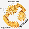 304 Stainless Steel Adjustable Cuff Open Rings LY0879-2-5