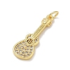 Brass Micro Pave Clear Cubic Zirconia Pendants KK-D289-01G-14-3