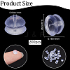 SOFPLATE Clear Silicone Full-covered Ear Nuts FIND-SP0001-18A-2