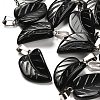 Natural Obsidian Pendants G-B127-01P-03-1