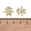 Brass Micro Pave Colorful Cubic Zirconia Connector Charms for Jewelry Making CU-CBAAA59-01G-04-3