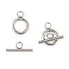 Tarnish Resistant 304 Stainless Steel Toggle Clasps X-STAS-F114-04P-B-2