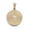 304 Stainless Steel Coin Pendants X-STAS-F183-01G-A-2