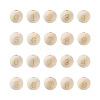 Craftdady 100Pcs 10 Styles Unfinished Natural Wood European Beads WOOD-CD0001-08-11