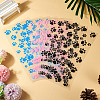60Pcs 3 Colors Rectangle OPP Cellophane Paw Print Printed Candy Storage Bags ABAG-TA0001-74-4