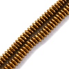Electroplated Non-magnetic Hematite Beads Strands G-P571-B01-01D-1