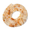 Natural Yellow Hematoid Quartz/Golden Healer Quartz Beads Strands G-B090-A09-02-3