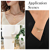 16Pcs 8 Styles Brass Micro Pave Cubic Zirconia Pendants KK-TA0002-30-7