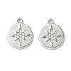 Tarnish Resistant 304 Stainless Steel Pendant Rhinestone Settings STAS-L269-067P-2