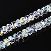 Electroplate Glass Beads Strands X-EGLA-T021-20A-1