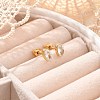 304 Stainless Steel Rhinestone Stud Earrings for Women EJEW-M068-03G-5