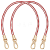 Two Tone Braided Round PU Leather Bag Straps DIY-WH0816-091A-KCG-1