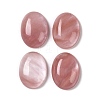 Cherry Quartz Glass Cabochons G-B080-01A-29-1