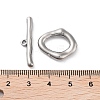 304 Stainless Steel Toggle Clasps STAS-A092-04A-P-3