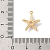 Brass Micro Pave Clear Cubic Zirconia Pendants KK-M294-09G-3