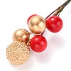 Foam Artificial Christmas Berries with Branch LS-DIY-B019-02E-3