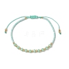 Glass Braided Bead Bracelets BJEW-JB11419-02-2