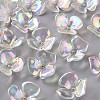 3-Petal Transparent Acrylic Bead Caps LS-X-TACR-S156-016-1