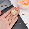 10Pcs Brass Pendants KK-BBC0001-52G-3