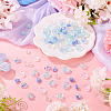 100Pcs 5 Styles Electroplate Transparent Glass Beads EGLA-TA0013-35A-5