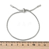 Tarnish Resistant Adjustable 304 Stainless Steel Slider Bracelet/Bolo Bracelets Making BJEW-F412-04P-6