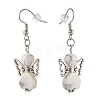 Fairy Natural & Synthetic Howlite Dangle Earring for Girl Women EJEW-JE04655-3