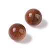 Synthetic Goldstone No Hole Sphere Beads G-K353-04A-25-2