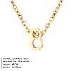 304 Stainless Steel Number Pendant Necklaces FS-WG6717D-06-1