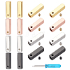 Rectangle Alloy Shoelace Buckle Connectors Sets FIND-PH0003-63-1