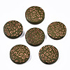 Painted Natural Wood Beads WOOD-T021-49A-06-1