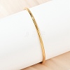 304 Stainless Steel Plain Bangles for Women BJEW-D355-01G-1