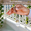 Aluminum & Paper Hanging Price Tags with Rings DIY-SP0007-89A-5