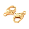 Brass Lobster Claw Clasps KK-C157-19G-2