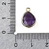 Natural Gemstone Faceted Pendants G-U019-05G-4