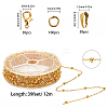 Brass Coated Iron Cable Chains Set CH-SC0001-01G-2