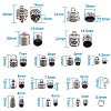 Tibetan Style Alloy Cord Ends TIBE-TA0001-16AS-9