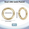 6Pcs Brass Spring Gate Rings KK-SC0006-10-2