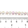 Transparent Electroplate Glass Beads Strands GLAA-T032-T6mm-C12-4