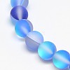 Synthetical Moonstone Beads Strands G-M049-10mm-01-2