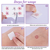 Flower Pattern Removable Temporary Water Proof Tattoos Paper Stickers AJEW-WH0413-03A-6